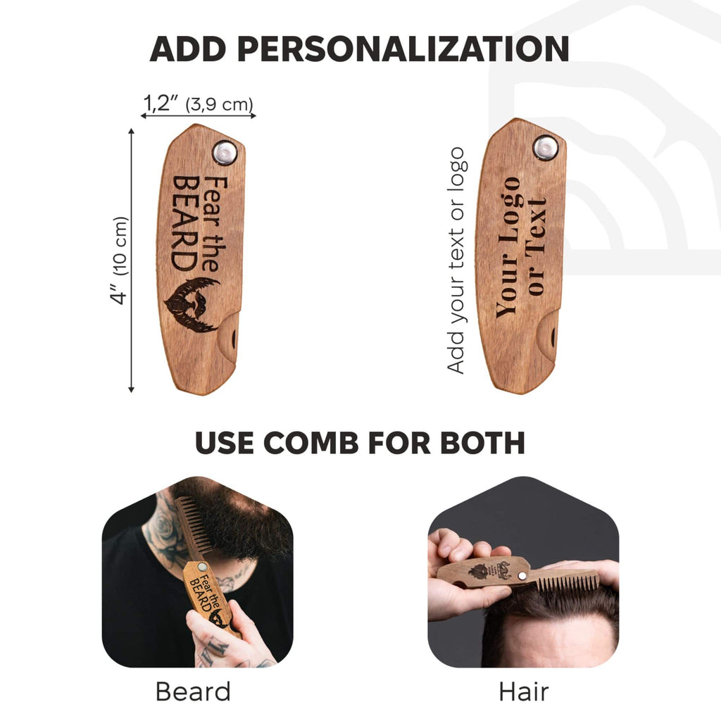 Wooden Beard Comb – Fear the Beard - SJB-DIAMOND ELITES