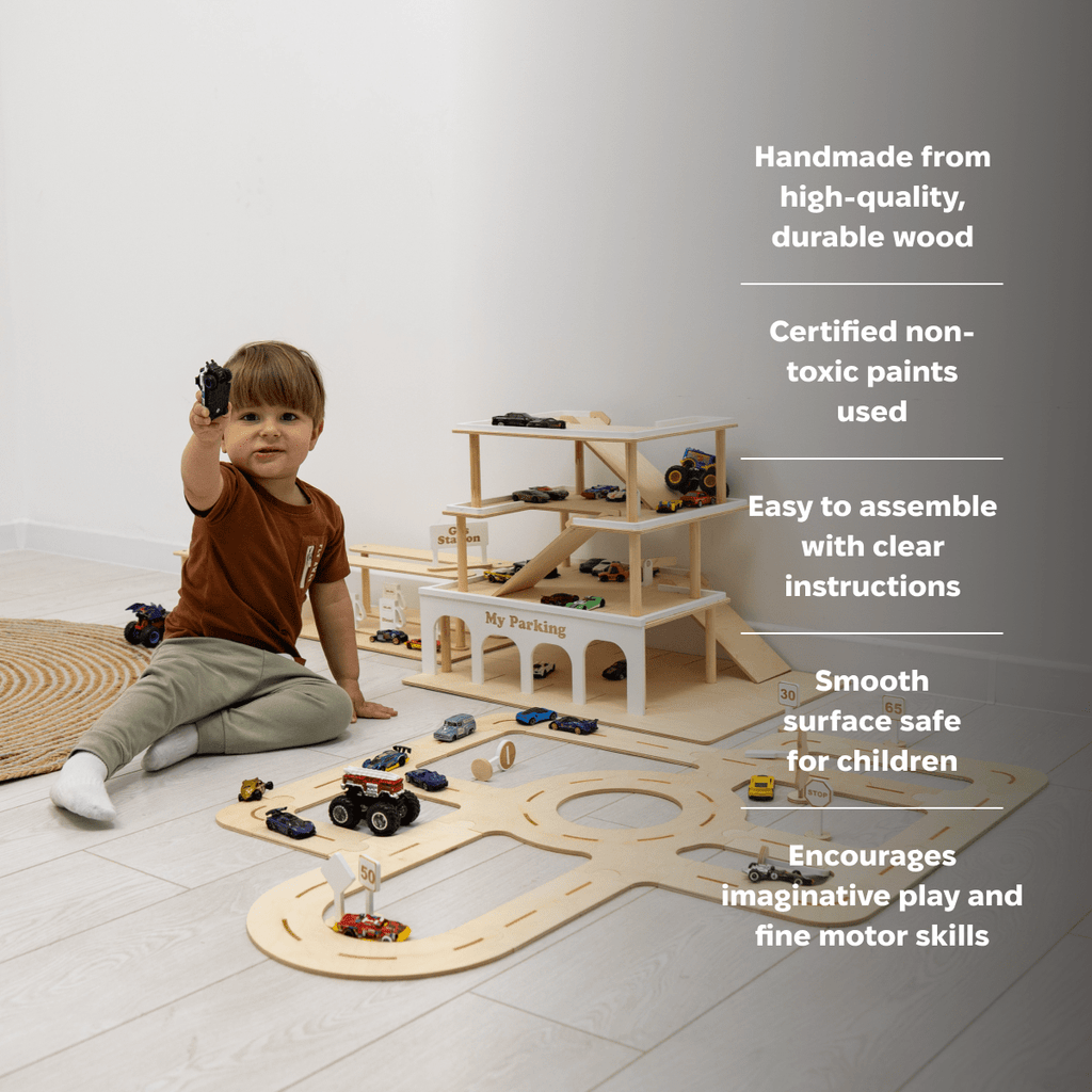 Wooden Car Track Toy - SJB-DIAMOND ELITES