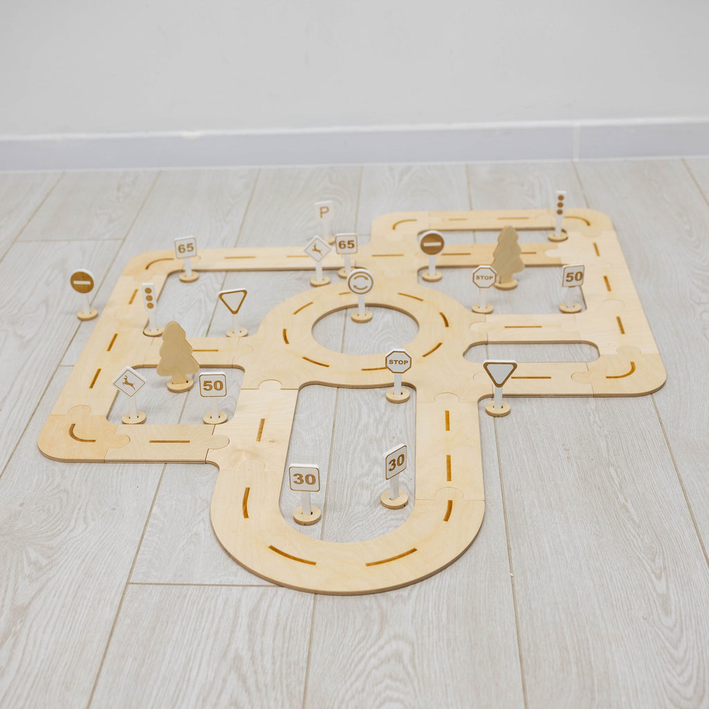 Wooden Car Track Toy - SJB-DIAMOND ELITES
