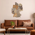 3D Germany Wooden Map Multicolor Enjoy The Wood