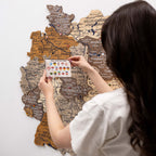 3D Germany Wooden Map Multicolor Enjoy The Wood