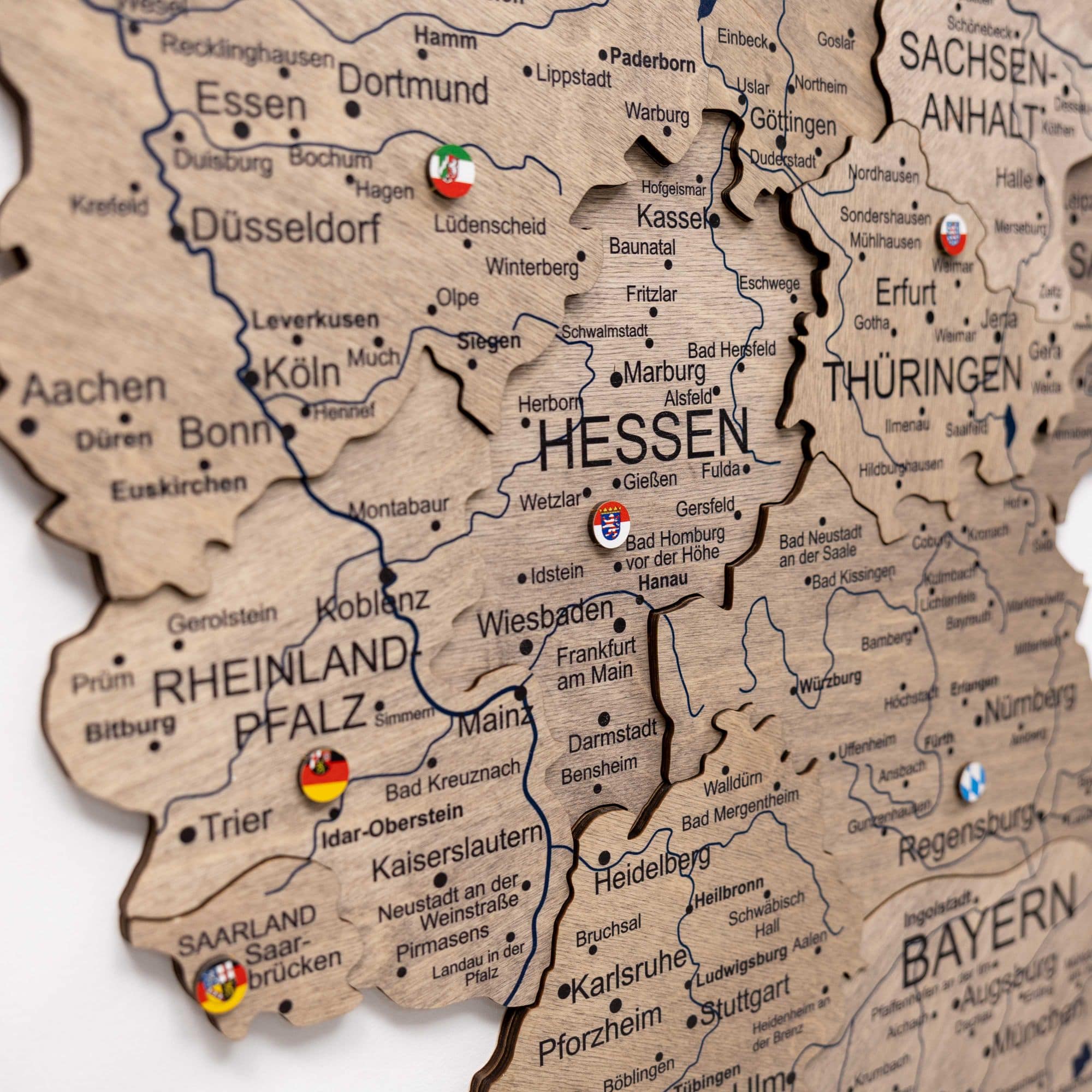 3D Germany Wooden Map Terra Enjoy The Wood