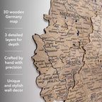 3D Germany Wooden Map Terra Enjoy The Wood