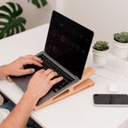 Wooden Laptop Stand – Solid Wood - SJB-DIAMOND ELITES