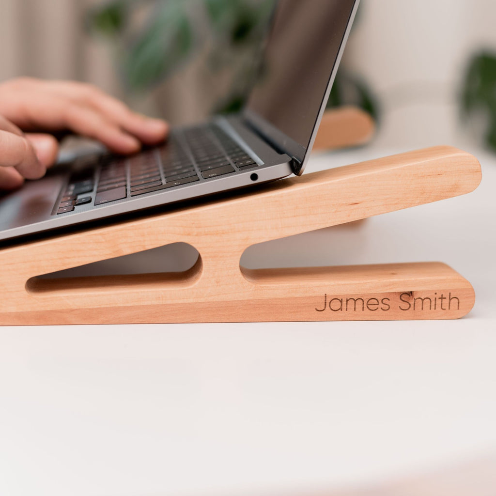 Wooden Laptop Stand – Solid Wood - SJB-DIAMOND ELITES