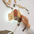 3D LED Wooden World Map 3.0 Fusion - SJB-DIAMOND ELITES