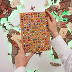 3D LED Wooden World Map 3.0 Fusion - SJB-DIAMOND ELITES
