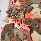 3D LED Wooden World Map 3.0 Fusion - SJB-DIAMOND ELITES
