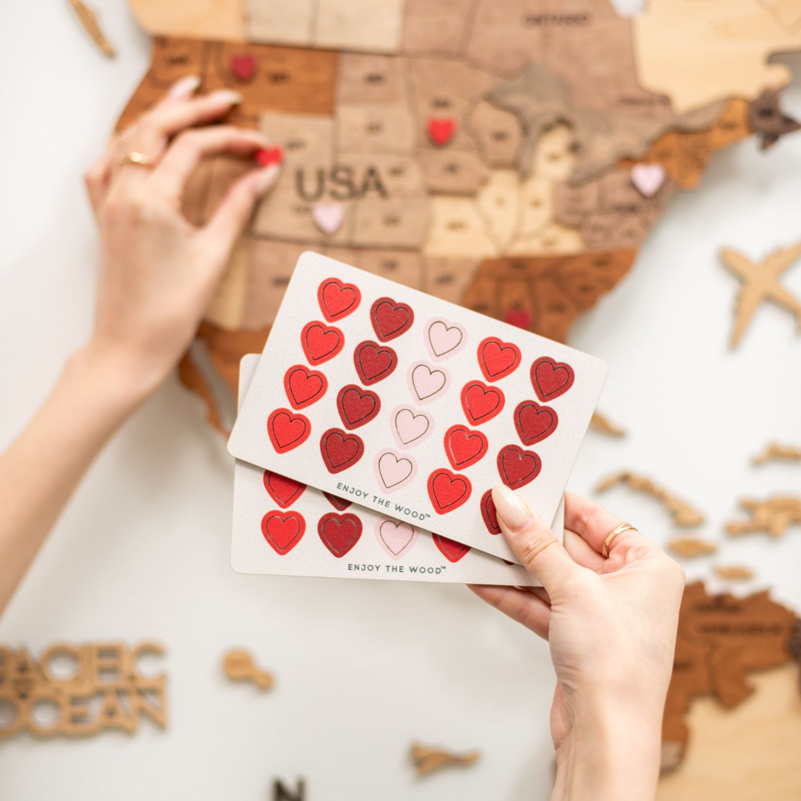 Wooden Love Pins Enjoy The Wood