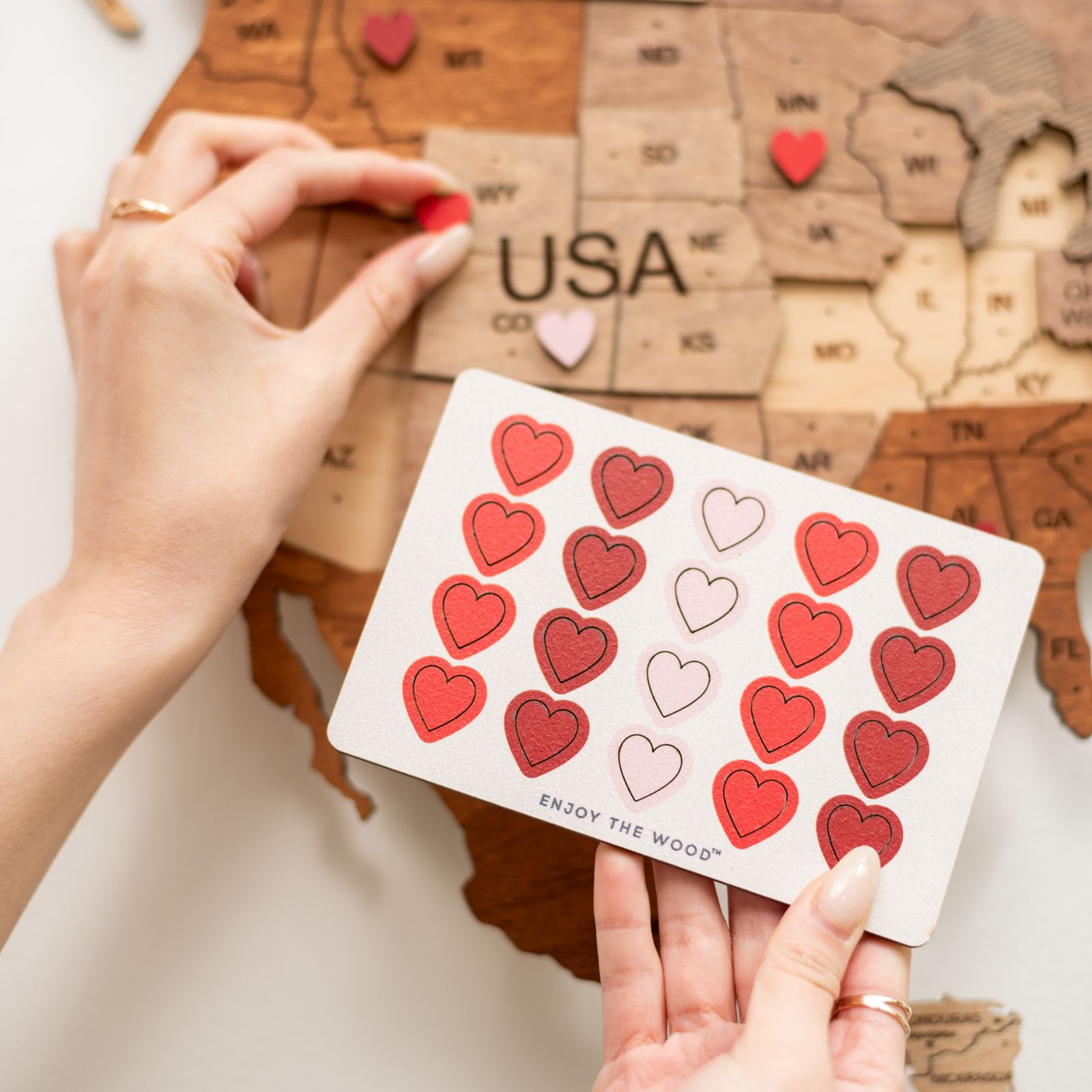 Wooden Love Pins Enjoy The Wood