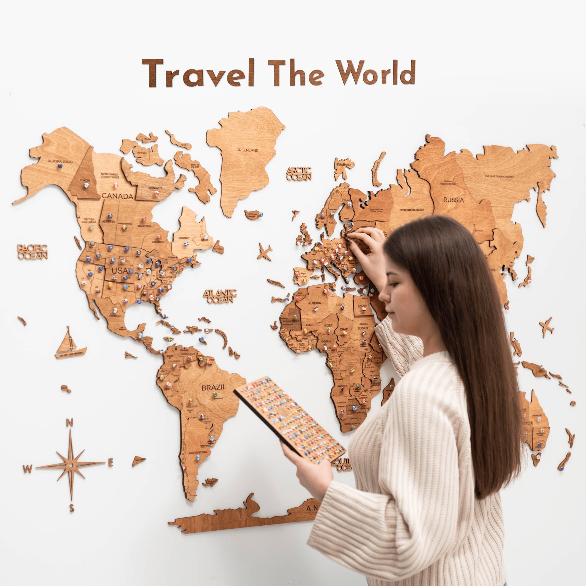 Wooden Map Quotes - SJB-DIAMOND ELITES