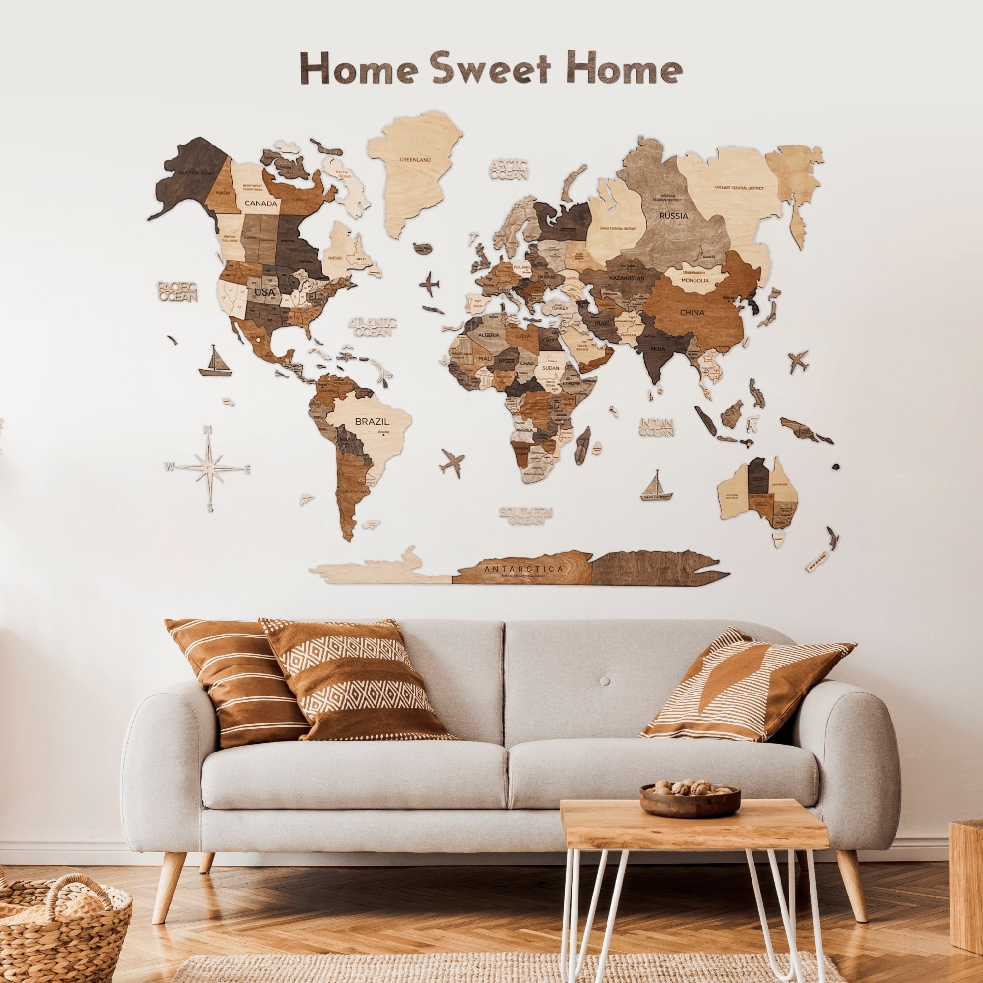 Wooden Map Quotes - SJB-DIAMOND ELITES