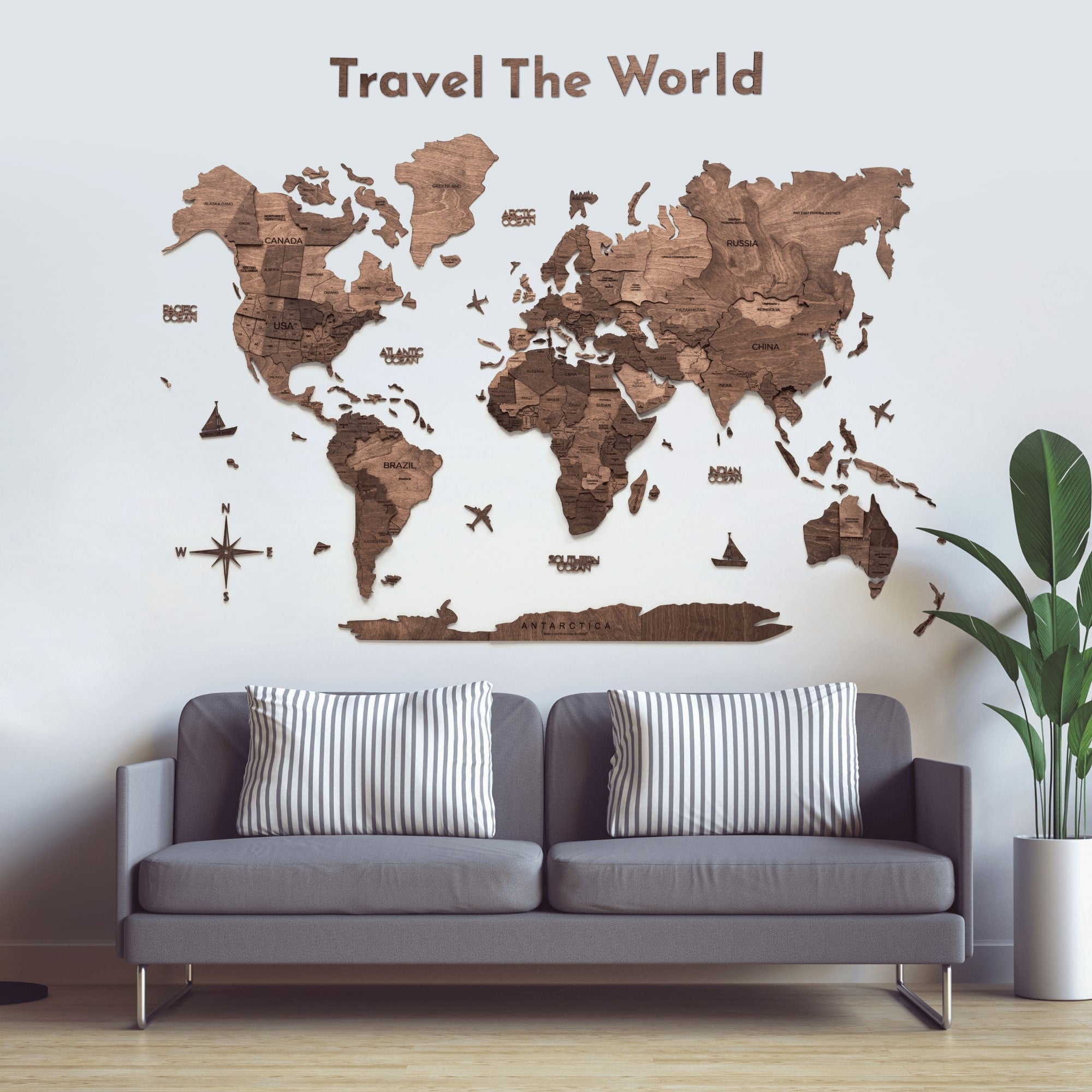Wooden Map Quotes - SJB-DIAMOND ELITES