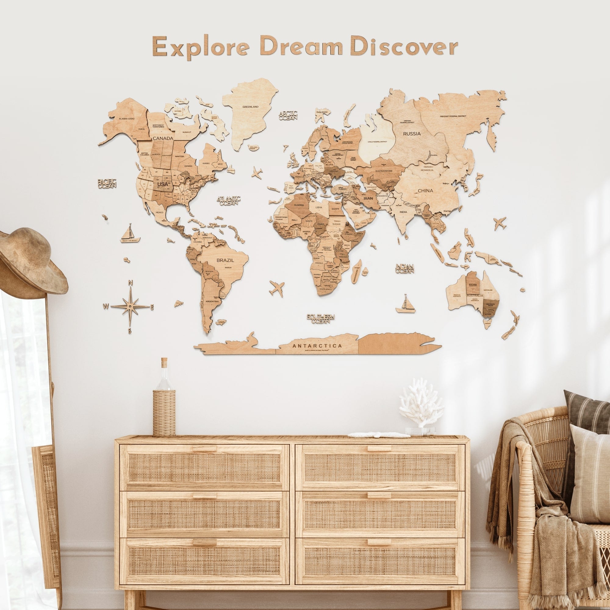 Wooden Map Quotes - SJB-DIAMOND ELITES