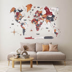 3D Wooden World Map Onyx - SJB-DIAMOND ELITES