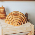 Natural Wood Rainbow Stacker - SJB-DIAMOND ELITES