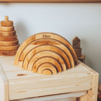 Natural Wood Rainbow Stacker - SJB-DIAMOND ELITES