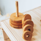 Natural Wood Ring Stacker - SJB-DIAMOND ELITES