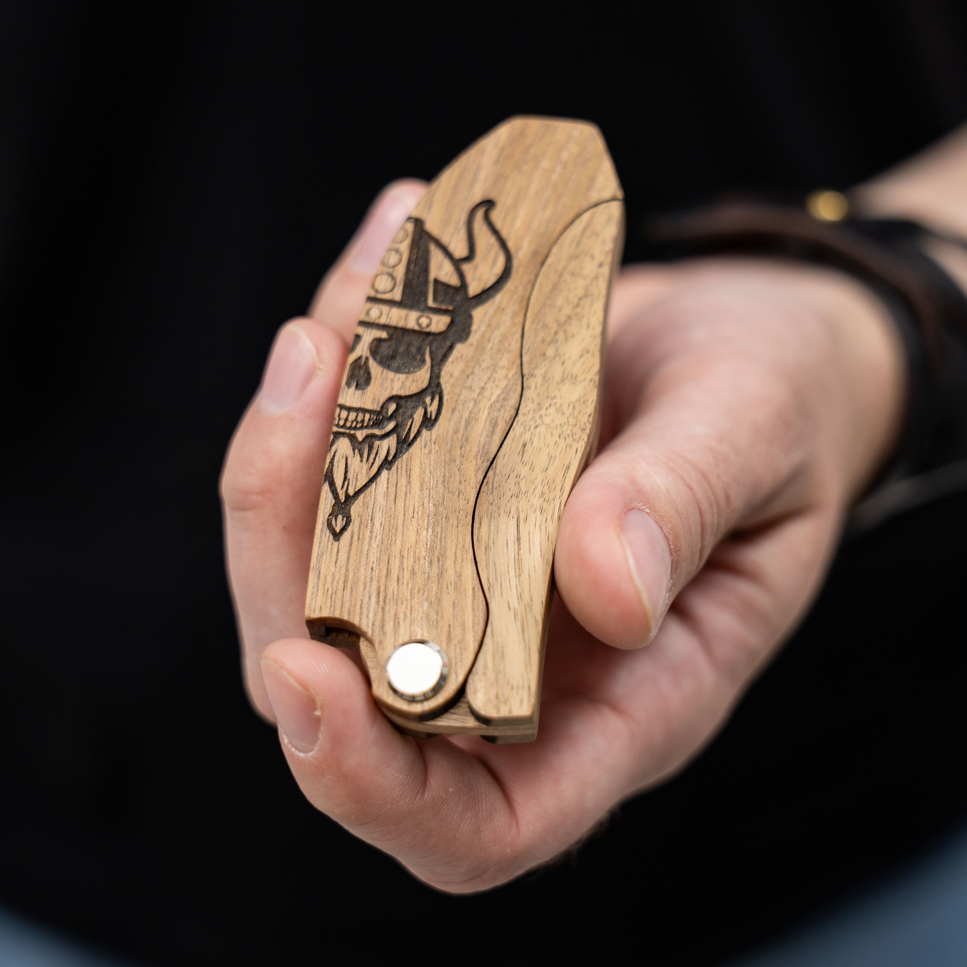 Wooden Beard Comb – Viking Design - SJB-DIAMOND ELITES
