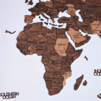 3D Wooden World Map Oak (for US only) - SJB-DIAMOND ELITES