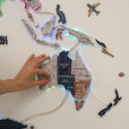 3D LUMINOUS LED Wooden World Map 2.0 Mystery - SJB-DIAMOND ELITES