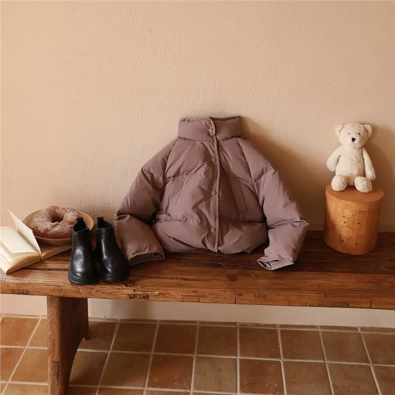 Children's Thick Short Winter Down Jacket
