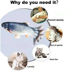 Cats USB Charger Interactive Toy Fish Pi-Mart