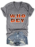 Women Who Dey V-Neck Shirt Pi-Mart