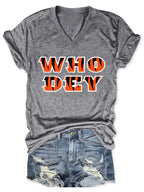 Women Who Dey V-Neck Shirt Pi-Mart