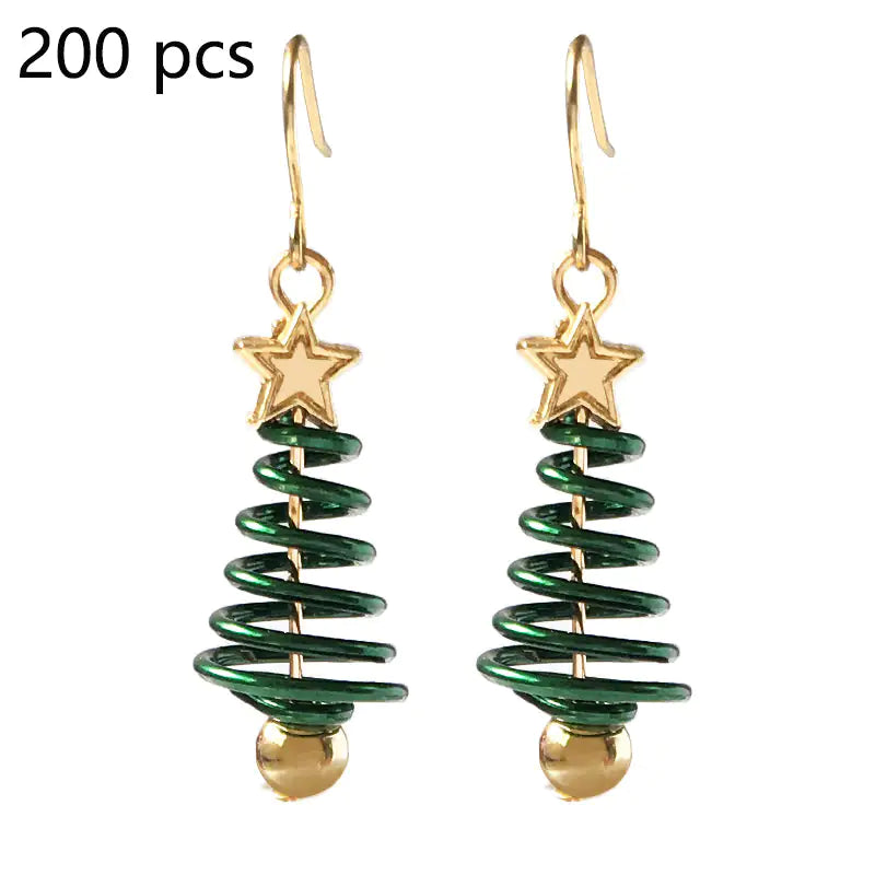 Christmas Earrings Tree Star DIY Earrings Lootquake LLC