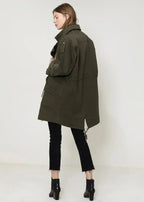 Women's Oversized Utility Jacket In Olive