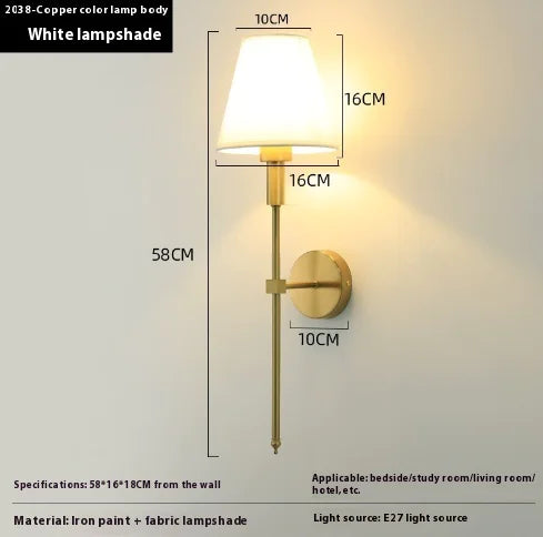 Wall Lamp Simple Modern Bedroom Bedside Lamp Pi-Mart