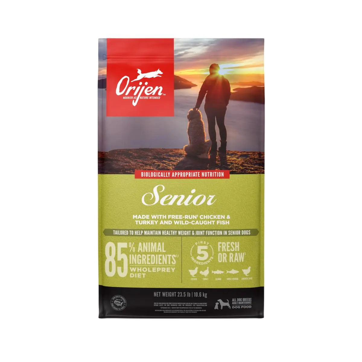 ORIJEN Senior Dry Dog Food Grain Free Dry Dog Food for Senior Dogs Fresh or Raw Ingredients 23.5lb Lootquake LLC