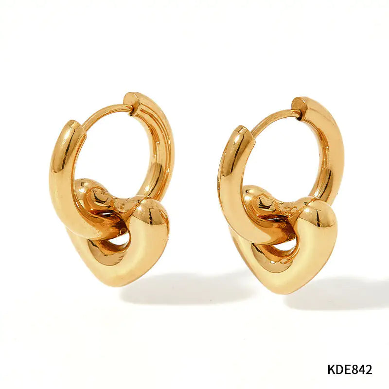 XINGX Earrings Stainless Steel Glossy Earrings
