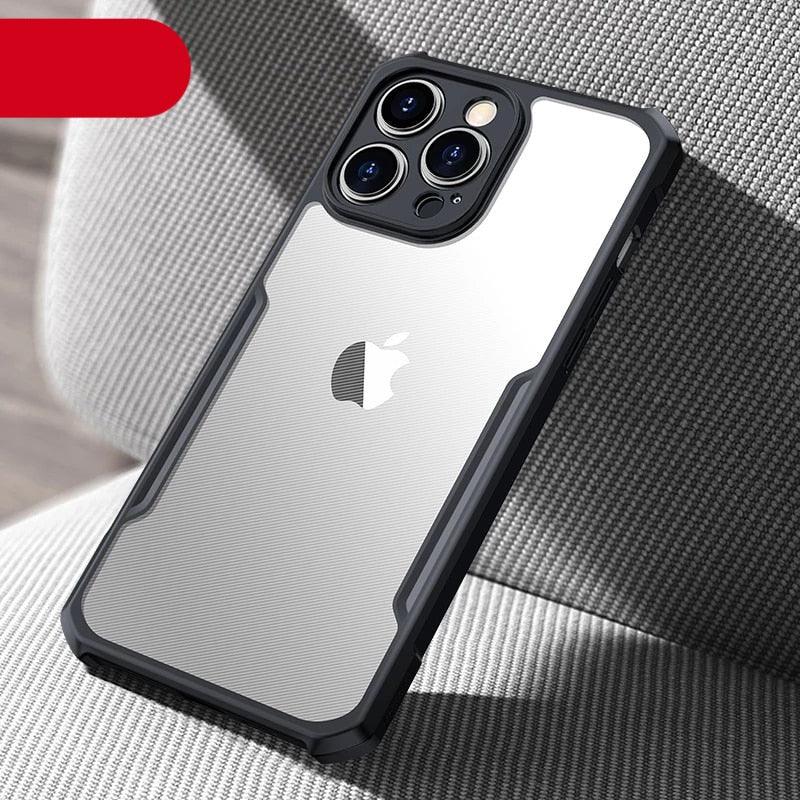 Phone Case For iPhone 14 13 12 Pro Max 14 Plus Shockproof Back Transparent Cover Camera Screen Protection Case Camera Cover Slim Clear Back with Shockproof Soft Bumper Frame Cover Stevvex