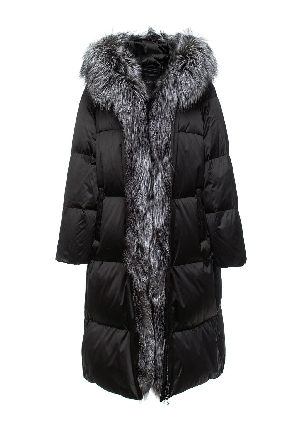 Charlotte Genuine Silver Fox Down Parka - SJB-DIAMOND ELITES