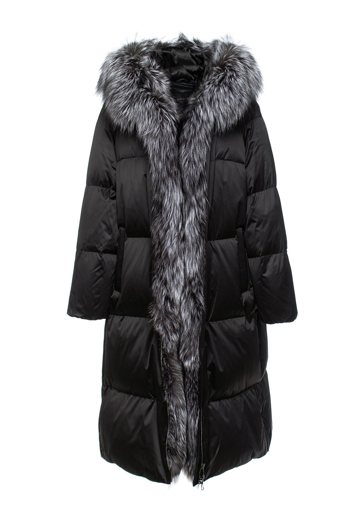 Charlotte Genuine Silver Fox Down Parka - SJB-DIAMOND ELITES