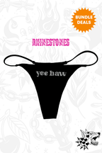 Yee Haw Rhinestone Thong Thrash Happy