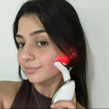 Beauty Facial Massager, 7 Color Wavy Acne Beauty Microcurrent Facial Device Skin Firming for Face Neck Beauty Device, Lootquake LLC