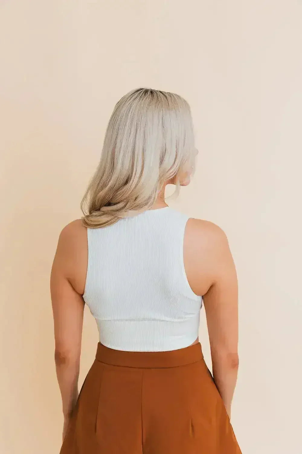 Eco Chic Ribbed Harmony Crop Top - Comfort and Sustainability Combined - SJB-DIAMOND ELITES