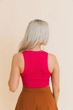 Eco Chic Ribbed Harmony Crop Top - Comfort and Sustainability Combined - SJB-DIAMOND ELITES