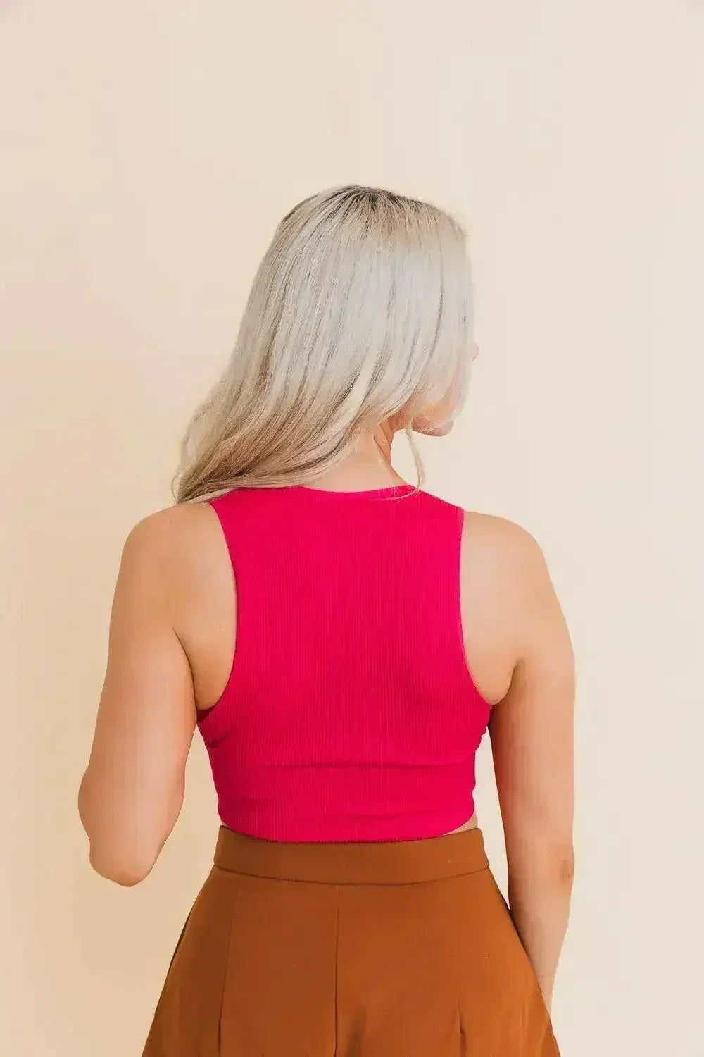 Eco Chic Ribbed Harmony Crop Top - Comfort and Sustainability Combined - SJB-DIAMOND ELITES