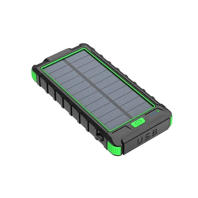 Solar Fast Charging Power Bank Portable 20000mAh Charger Waterproof Pi-Mart