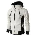 Men's Zip Up Hooded Jacket - Casual Slim Sports Cardigan Pi-Mart