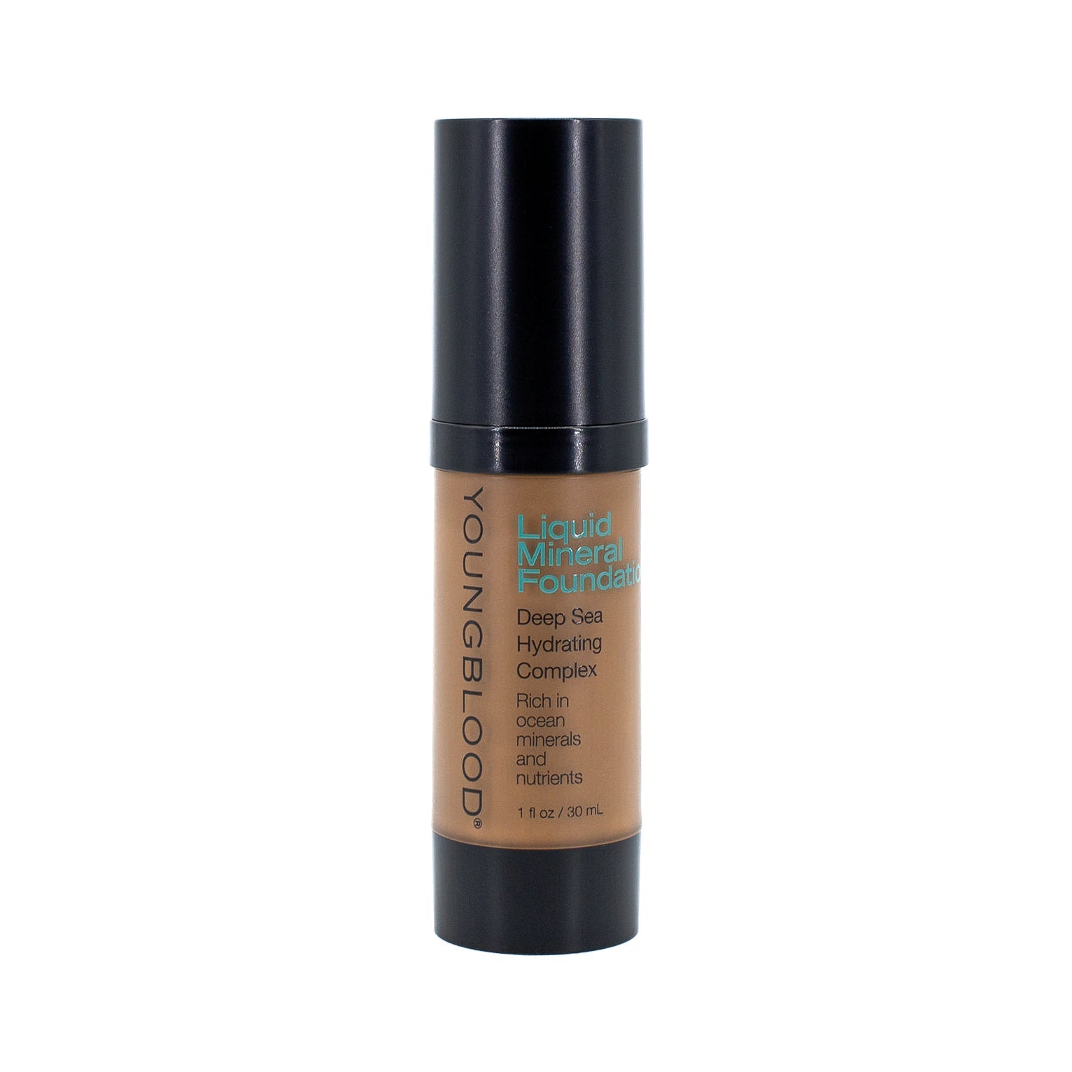 YOUNGBLOOD Liquid Mineral Foundation CHESTNUT 1oz - Imperfect Box This is Beauty US