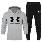Men's Solid Color Thick Jacket Set for Spring and Autumn Pi-Mart