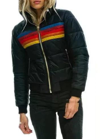 2024 Winter Women's Jacket Hooded Parkas Oversize Pocket Back Velvet Pi-Mart