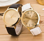 Fashionable Business Leather Belt Quartz Watches (Couple)