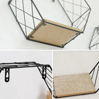 Minimalist Hexagonal Iron Wall Shelf for Decoration Lootquake LLC
