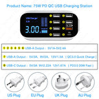 8/4-Port LED Display USB Charger Pi-Mart